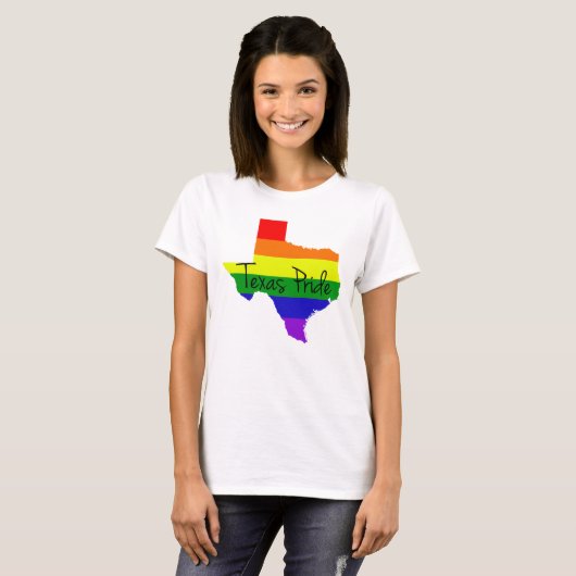 Texas Gay Pride Rainbow Women's T-Shirt (Vorne ganz)