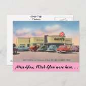 Texas, Gay's Cafe, Childress Postkarte (Vorne/Hinten)