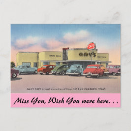 Texas, Gay's Cafe, Childress Postkarte