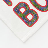 Texas Geboren Bluebonnet Fleecedecke (Ecke)