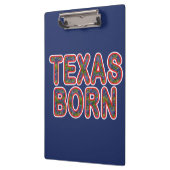 Texas Geboren Bluebonnet Klemmbrett (Links)