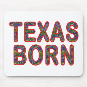 Texas Geboren Bluebonnet Mousepad