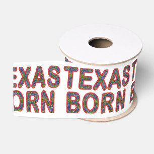 Texas Geboren Bluebonnet Ripsband