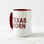 Texas Geboren Bluebonnet Tasse (Vorderseite Links)