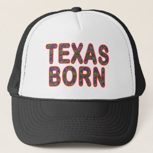 Texas Geboren Bluebonnet Truckerkappe
