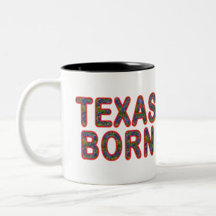 Texas Geboren Bluebonnet Zweifarbige Tasse