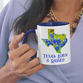 Texas Geboren & Raised Bluebonnets Staat Texas Tasse