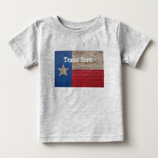 Texas Geboren Texas Proud Baby T - Shirt (Vorderseite)