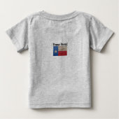 Texas Geboren Texas Proud Baby T - Shirt (Rückseite)