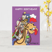 TEXAS-GEBURTSTAGS-KARTE KARTE (Gelbe Blume)