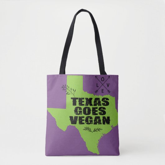 Texas geht vegan tasche (Vorderseite)