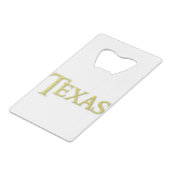 Texas Geldbeutel Flaschenöffner (Rückseite Schrägansicht)
