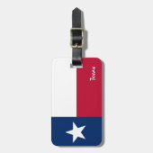 Texas-Gepäckmarken, patriotische Texas-Flagge Gepäckanhänger (Vorderseite vertikal)