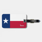 Texas-Gepäckmarken, patriotische Texas-Flagge Gepäckanhänger (Rückseite horizontal)