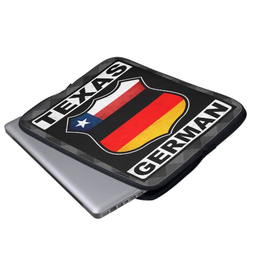 Texas German American Laptop Cover (Vorne Knopf)