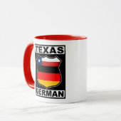 Texas German American Tasse (Vorderseite Links)