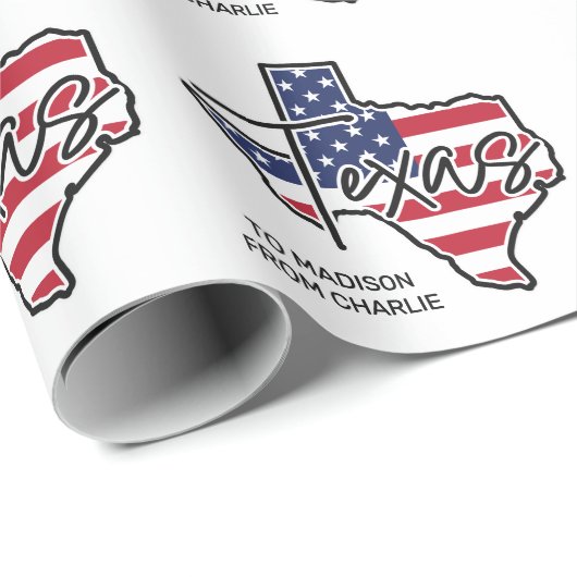 Texas Geschenkpapier (Rolleneckpunkt)