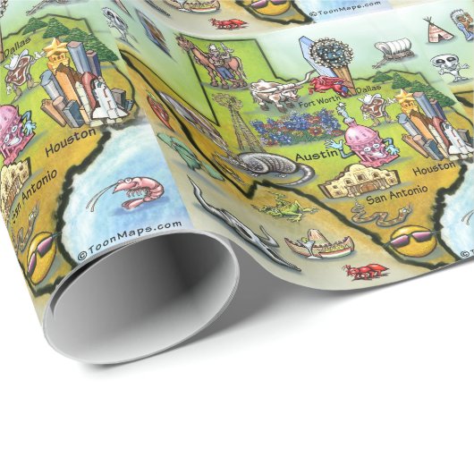 Texas Geschenkpapier (Rolleneckpunkt)