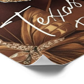 Texas Gesegnet: Golden Butterfly Art Deco Collage Poster (Ecke)