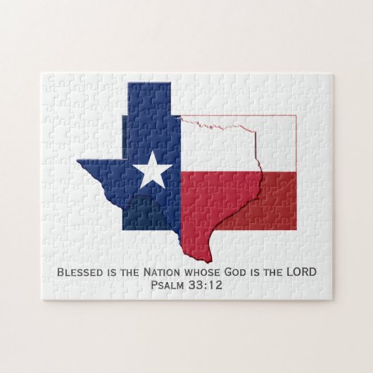TEXAS | Gesegnete Nation | TEXAN FLAG Puzzle (Horizontal)