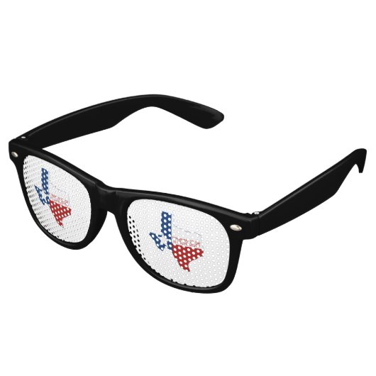 Texas gestaltet Texan State Flag Lone Star Texian Sonnenbrille (Schrägansicht)