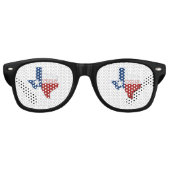 Texas gestaltet Texan State Flag Lone Star Texian Sonnenbrille (Vorderseite)