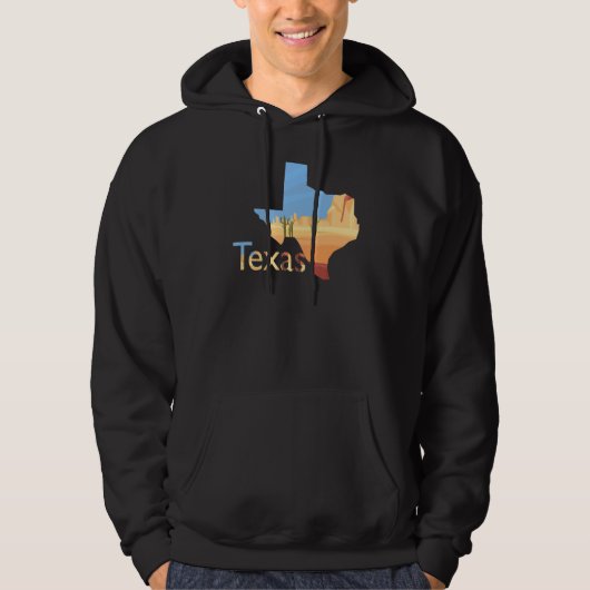 Texas-gestaltete Wüstenlandschaft 1 Hoodie (Vorderseite)