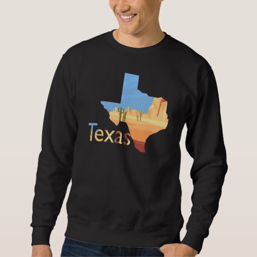 Texas-gestaltete Wüstenlandschaft 1 Sweatshirt (Vorderseite)