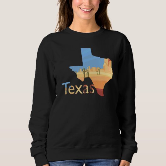 Texas-gestaltete Wüstenlandschaft 1 Sweatshirt (Vorderseite)