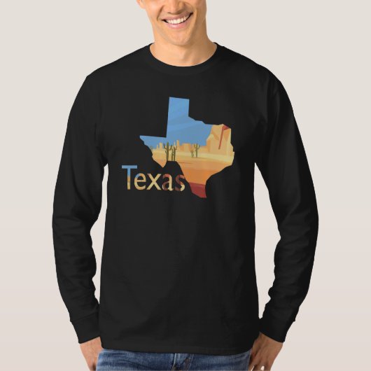 Texas-gestaltete Wüstenlandschaft 1 T-Shirt (Vorderseite)