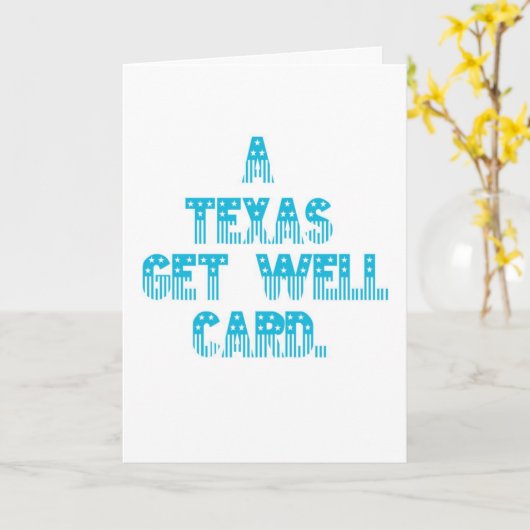 Texas Get Well Card Karte (Gelbe Blume)