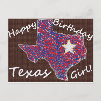 Texas Girl Postkarte