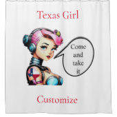 Texas Girl Thunder_Cove Duschvorhang (Vorderseite)