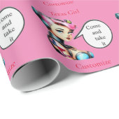 Texas Girl Thunder_Cove Geschenkpapier (Rolleneckpunkt)