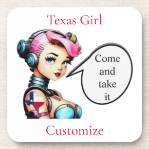 Texas Girl Thunder_Cove Getränkeuntersetzer
