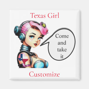 Texas Girl Thunder_Cove Magnet