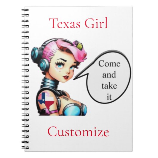 Texas Girl Thunder_Cove Notizblock (Vorderseite)