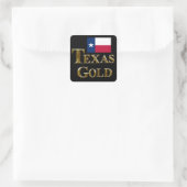 TEXAS GOLD QUADRATISCHER AUFKLEBER (Tasche)