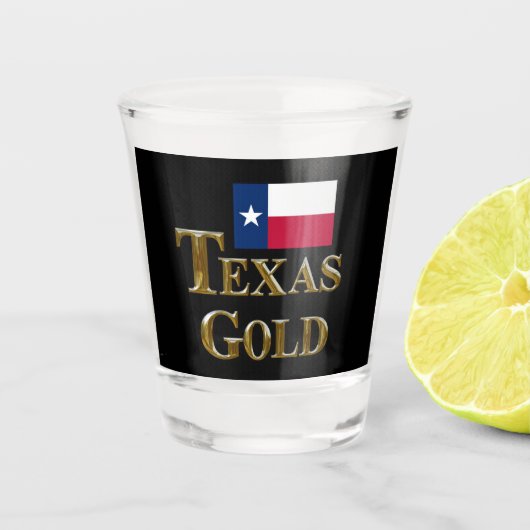 TEXAS GOLD SCHNAPSGLAS (Vorderseite)