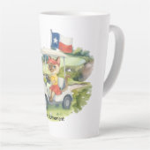 Texas Golfer Driving Golf Car Milchtasse (Rechte Ecke)