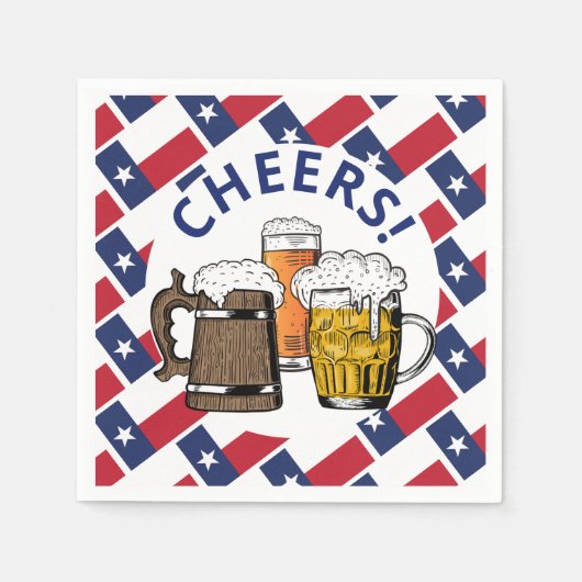 TEXAS Great Texan Beer Paper Serviette (Vorderseite)