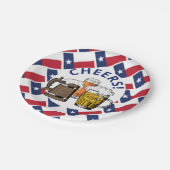 TEXAS Great Texan Beer Pappteller (Schrägansicht)