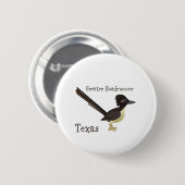 Texas Greater Roadrunner Button (Vorne & Hinten)