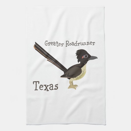 Texas Greater Roadrunner Handtuch (Vertikal)