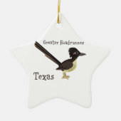 Texas Greater Roadrunner Keramikornament (Vorne)
