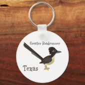 Texas Greater Roadrunner Schlüsselanhänger (Vorderseite)