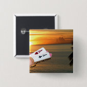 Texas-Griff ` EM-Sonnenuntergang Button (Vorne & Hinten)