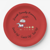 Texas GRILLEN Family Wiedersehen Funny Western The Pappteller (Vorderseite)