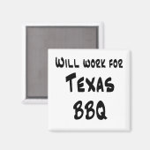 Texas GRILLEN Magnet (Vorderseite/Rückseite)