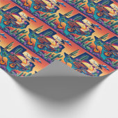 Texas GRILLEN Party 2 Geschenkpapier (Ecke)